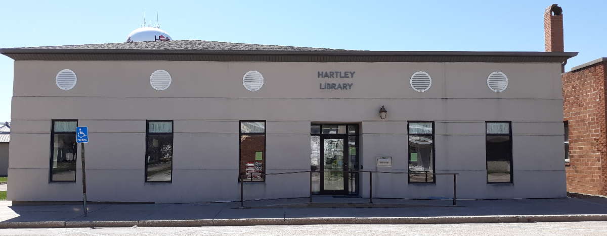 Welcome to Hartley Public Library! We have returned to regular open hours.